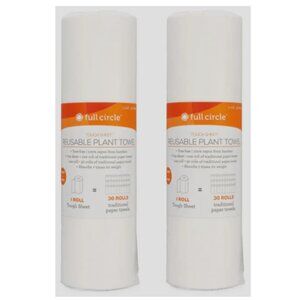 2 - Full Circle Tough Sheet, Reusable Bamboo Paper Towels, Tree Buds